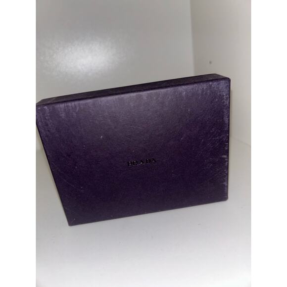 Prada Box Wallet Jewelry Box with Logo Tissue Paper Designer Luxury Milan Italy - Picture 6 of 14
